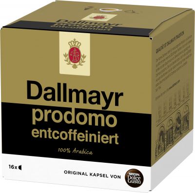Nestle Nescafé Dolce Gusto Dallmayr prodomo entcoffeiniert 16 Capsule 128g