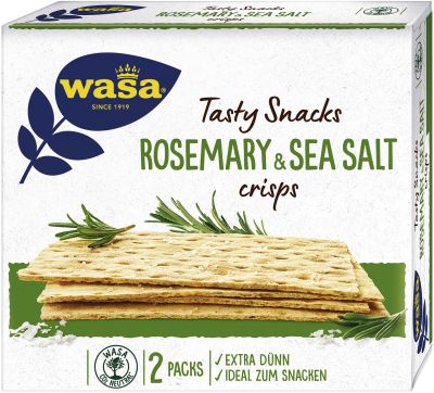 Wasa Tasty Snacks Crisp Rosmarin & Sea Salt 190g