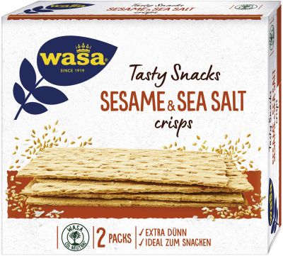 Wasa Tasty Snacks Crisp Sesame & Sea Salt 190g