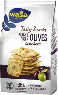 Wasa Tasty Snacks Thin Crackers Olive 150g