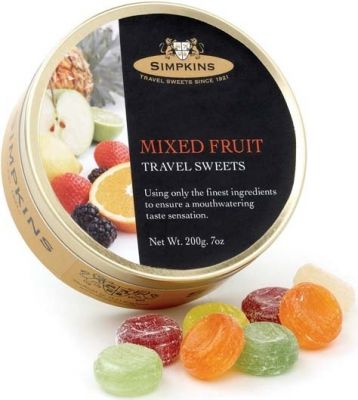 Simpkins Mixed Fruit Travel Sweets 200g