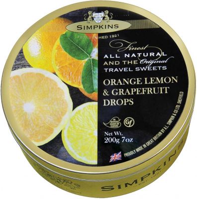 Simpkins Orange, Lemon & Grapefruit Travel Sweets 200g