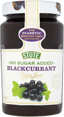 Stute Diabetic Blackcurrant Extra Jam, 430g