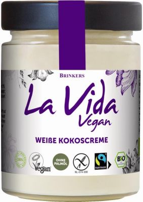 Brinkers La Via Vegan Weiße Kokoscreme 270g