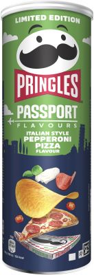 Pringles DE Limited Edition Passport Italian Style Pepperoni Pizza 165g
