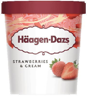 Haagen-Dazs Strawberries & Cream 460ml