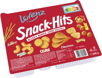 Lorenz Snack Hits 320g, 8pcs