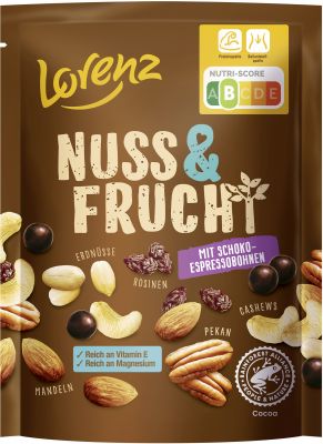 Lorenz Nuss & Frucht mit Schoko-Espresso 100g