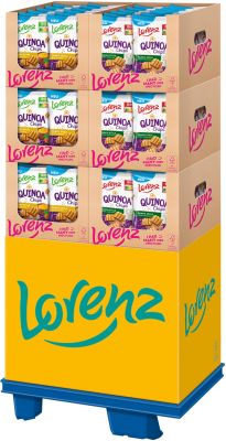 Lorenz Quinoa Chips 2 sort, Display, 72pcs