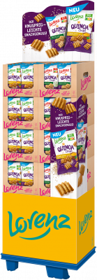 Lorenz Quinoa Chips 2 sort, Display, 96pcs
