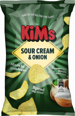 Kims Chips Sour Cream & Onion Crisps 170g