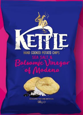 Kettle Chips Sea Salt & Balsamic Vinegar 130g