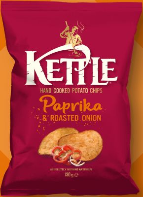 Kettle Chips Paprika & Roast Onion 130g