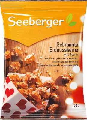 Seeberger Gebrannte Erdnusskerne mit Sesam 150g