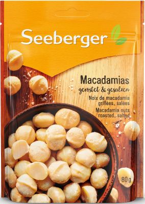 Seeberger Macadamias geröstet, gesalzen 80g