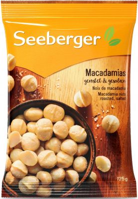 Seeberger Macadamias geröstet, gesalzen 125g