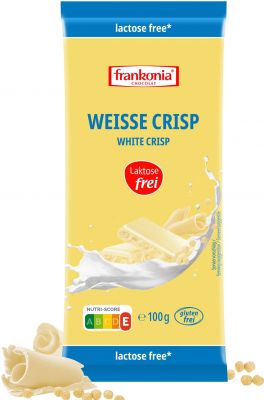Frankonia Weisse-Crisp Schokolade laktosefrei 100g