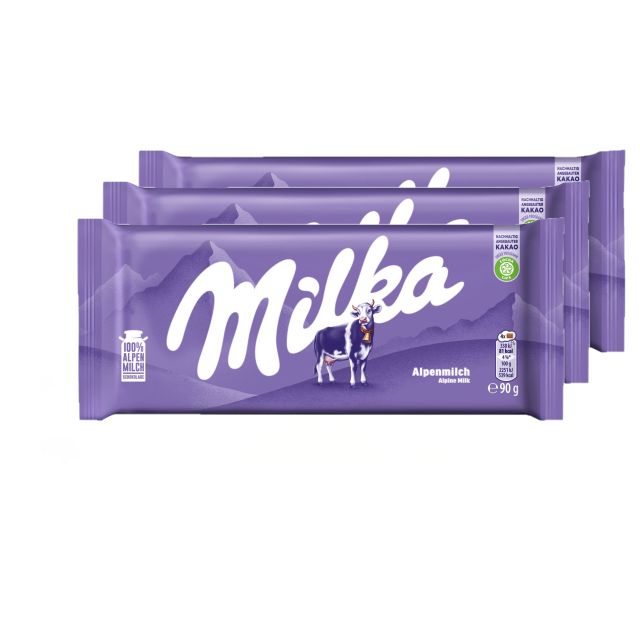 Mondelez Milka Alpenmilch Schokolade 3*90g
