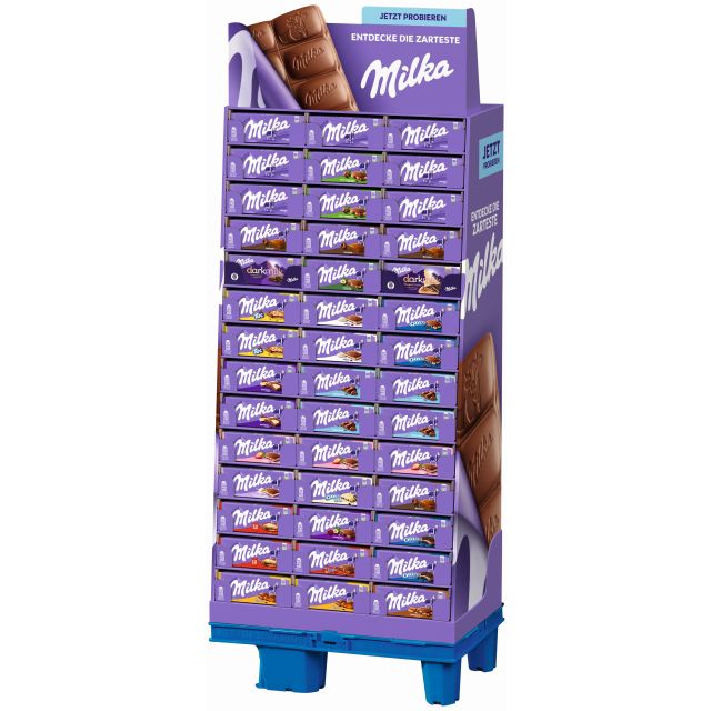 Mondelez Milka Tafel 85-100g, Display, 882pcs