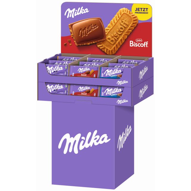 Mondelez Milka Tafel 87-100g, Display, 220pcs