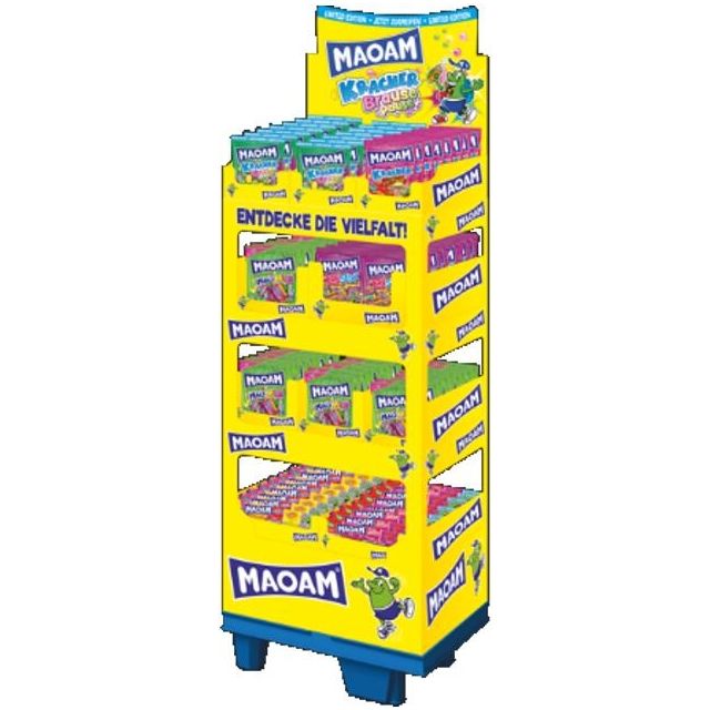 Haribo Limited MAOAM Brause Pause 2026 6 sort 110-325g, Display, 206pcs MAOAM Kracher Brause Promotion
