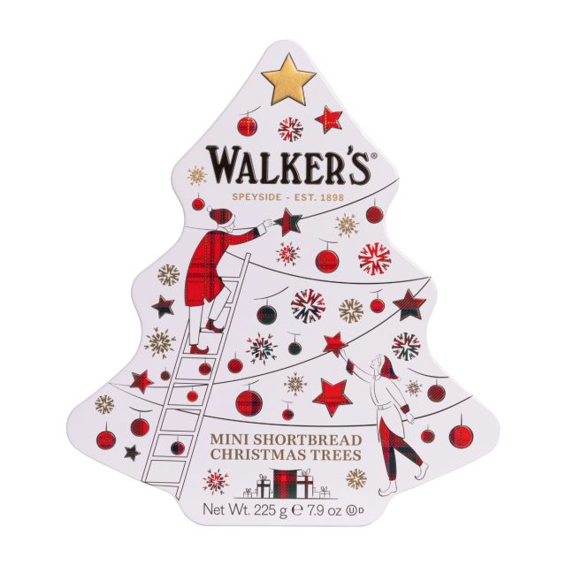 Walkers Christmas Tree Tin 225g