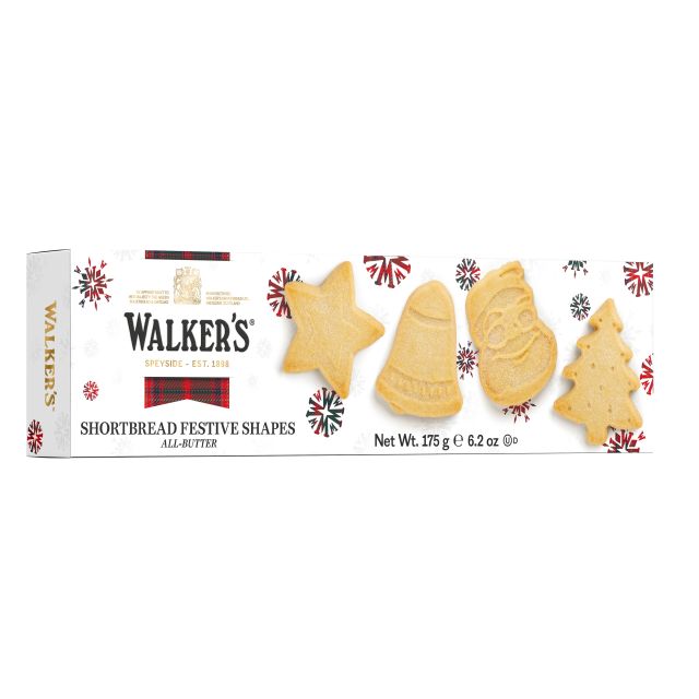 Walkers Festive Shapes Shortbread 175g