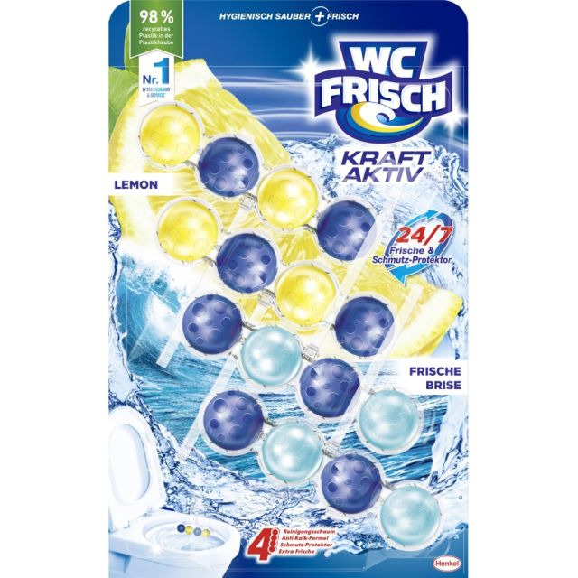 WC Frisch Kraft Aktiv Mix Lemon + Frische Brise 4x50g