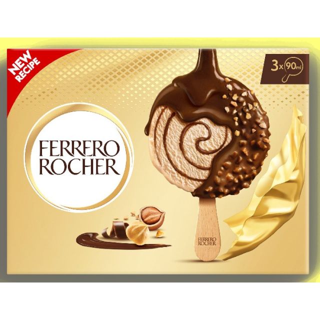 Ferrero Ice Cream - Rocher Stick Haselnuss 3er 3х90ml