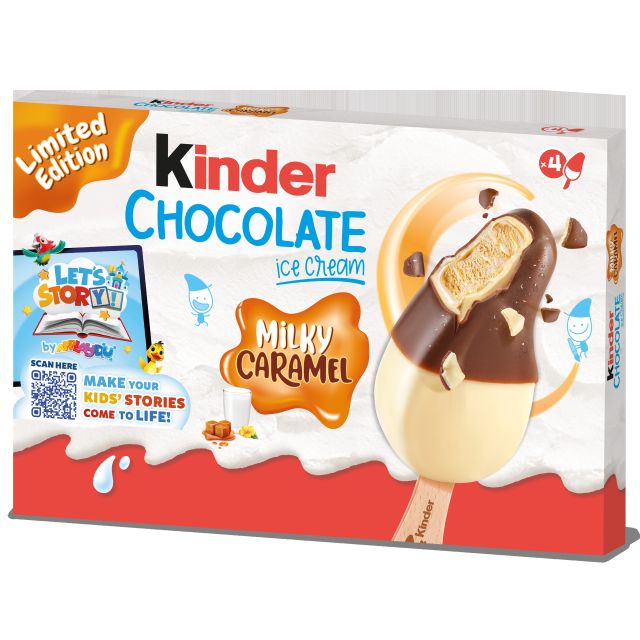 Ferrero Ice Cream - Kinder Schokolade Stick Caramel 4er 4х50ml