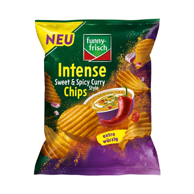 Funny Frisch Intense Chips Sweet & Spicy Curry Style 110g